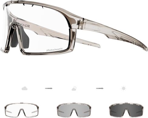 نظارات SCVCN فوتوكروميك لركوب الدراجات نظارات شمسية رياضية شفافة للرجال والنساء دراجة MTB UV400 حماية للجري والدراجة الجبلية والبيسبول وركوب الدراجات نظارات ركوب BMX وصيد الأسماك وركوب الجولف والقيادة البيسبول 509 in Kuwait