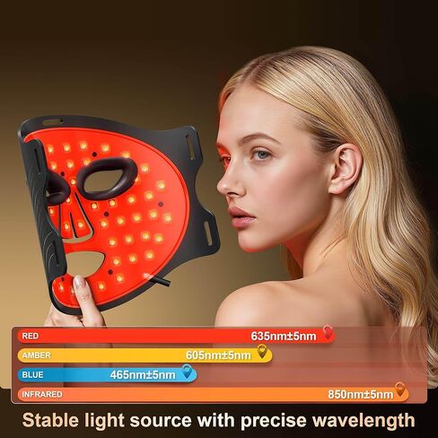 جهاز العلاج بالضوء LED (KFB290)، العلاج بالضوء الأحمر للوجه، الأشعة تحت الحمراء القريبة 850 نانومتر + 5 نانومتر LED قناع الوجه in Saudi Arabia