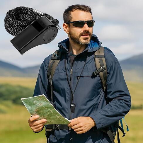 50 Pcs Plastic Whistles Bulk with Lanyard, Coach Whistle with Lanyard Lifeguard Whistles Sports Loud Crisp Sound for Lifeguard Coaches Hiking Outdoor Camping Accessories in Saudi Arabia