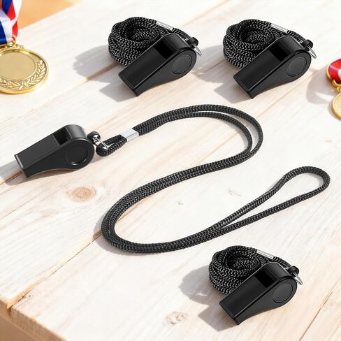 50 Pcs Plastic Whistles Bulk with Lanyard, Coach Whistle with Lanyard Lifeguard Whistles Sports Loud Crisp Sound for Lifeguard Coaches Hiking Outdoor Camping Accessories in Saudi Arabia