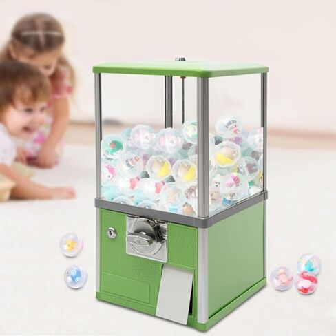 Classic Yellow Candy Gumball Vending Machine - Countertop Bulk Dispenser for 500 1.26-inch Balls, Ideal for Pinballs & Capsule Toys, Fun Kids' Party Favor in Saudi Arabia