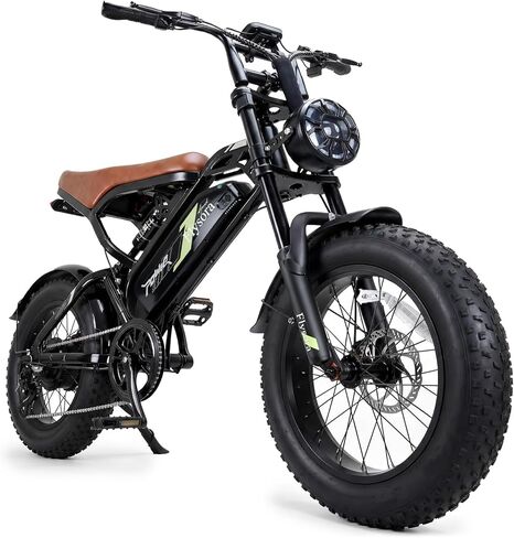 1000W Electric Bike for Adults,48V 15.6Ah e Bikes for Adults Electric,28MPH Top Speed,24-50 Mile Range,16"x4" Fat Tire Ebikes,Double Shock Absorber,Dual Disc Brakes,UL TUV Certified in Saudi Arabia