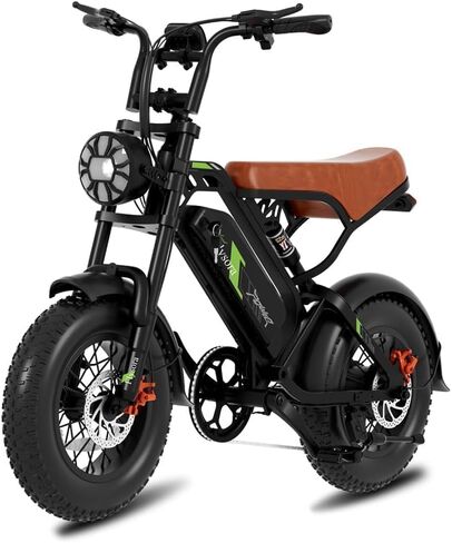 1000W Electric Bike for Adults,48V 15.6Ah e Bikes for Adults Electric,28MPH Top Speed,24-50 Mile Range,16"x4" Fat Tire Ebikes,Double Shock Absorber,Dual Disc Brakes,UL TUV Certified in Saudi Arabia