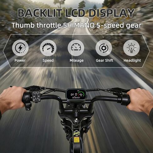 دراجة كهربائية للبالغين، قوة الذروة 1500 واط، 48 فولت 15.6 أمبير قابلة للإزالة، السرعة 25 ميل في الساعة، دراجة ترابية كهربائية بإطارات سميكة 16 بوصة، نطاق 30-35 ميل، ركوب الثلج والمدينة والشاطئ. دراجات إلكترونية معتمدة من UL in Saudi Arabia