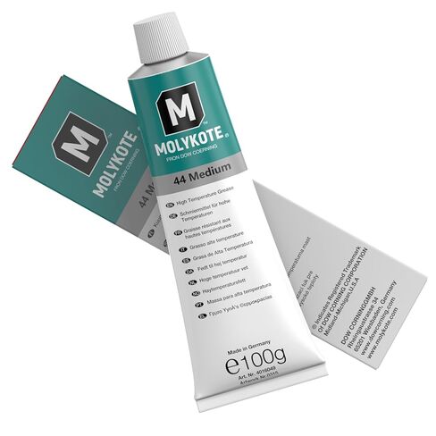 Molykote 44 متوسط ​​100 جرام شحم تشحيم 44 متر درجة حرارة عالية محامل تشحيم أختام وحلقات دائرية كابلات التحكم البلاستيكية تقلل من التآكل مقاومة الحرارة أوف وايت تقلل من التآكل in Kuwait