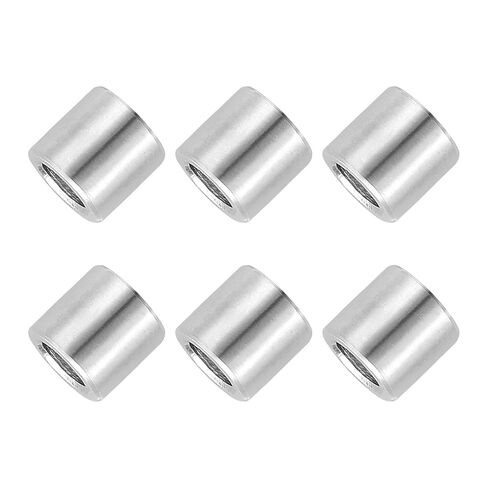 PATIKIL 6 Pcs Stainless Steel Spacers, 10mm ID x 12mm OD x 10mm Height 304 Stainless Steel Bushing Screw Standoff Unthreaded Round Spacer for 3/8" M10 Screws Bolts Nuts in Saudi Arabia