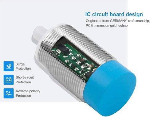 IP68 Inductive Proximity Sensor Switch PLC Intelligent Automatic Proximity Detection NPN PNP DC 12V 24V LM30 M30 10mm 15mm(15mm -Non-Flush,LM30-PNP NC) in Saudi Arabia