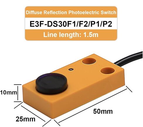التبديل الكهروضوئي التعريفي بالأشعة تحت الحمراء E3F-DS30F1 مستشعر انعكاس القرب المنتشر NPN مفتوح عادة بثلاثة أسلاك 24 فولت (7-30 سم، PNP NC) in Kuwait