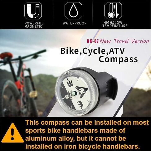 KanPas BK-37NEW نسخة السفر بوصلة مضيئة للدراجات النارية ATV in Kuwait