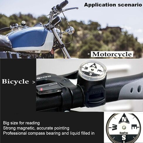 KanPas BK-37NEW نسخة السفر بوصلة مضيئة للدراجات النارية ATV in Kuwait