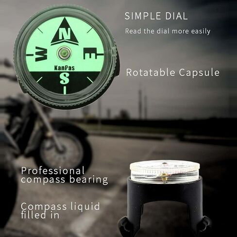 KanPas BK-37NEW نسخة السفر بوصلة مضيئة للدراجات النارية ATV in Kuwait