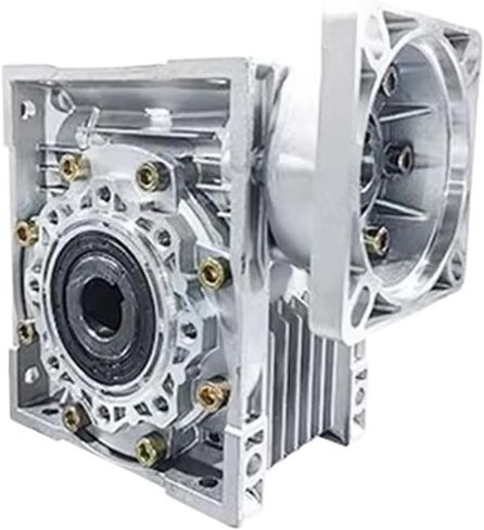 Speed Reducer Worm NMRV063 Input hole19mm Gear Ratio 5:1-100 :1 for 80mm servo Motor(Ratio 10 to 1) in Saudi Arabia