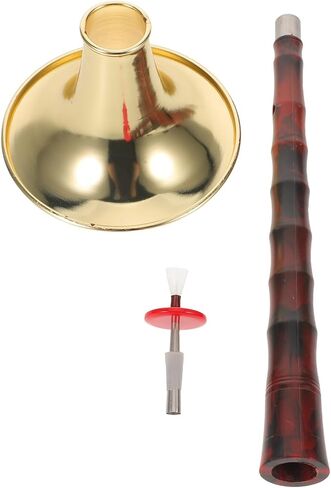 TIDTALEO D Key Suona Horn Traditional Chinese Musical Instrument Ebony Wood with Metal Bell Resin Abs High Strength Anti-corrosion Wind Instrument for Beginners and Music Practice in Saudi Arabia