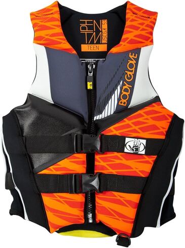 Body Glove Men's Phantom Life Jacket, Neoprene Shell, Foam Flotation, Front Zippered Opening, USCG Approved in Saudi Arabia