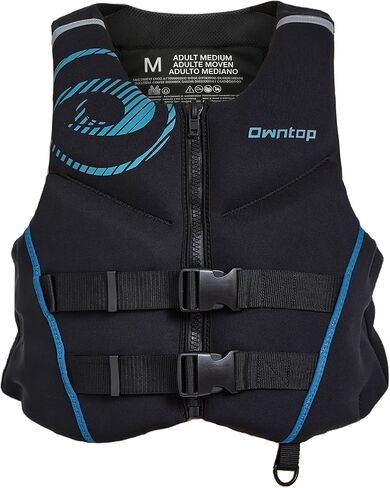 Owntop Neoprene Swim Vest Adult Kayak Vest for Men Women Swimming Jacket with Reflective Strips Water Sport Jackets for Canoeing, Kayaking, Paddleboarding in Saudi Arabia