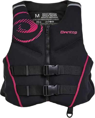 Owntop Neoprene Swim Vest Adult Kayak Vest for Men Women Swimming Jacket with Reflective Strips Water Sport Jackets for Canoeing, Kayaking, Paddleboarding in Saudi Arabia