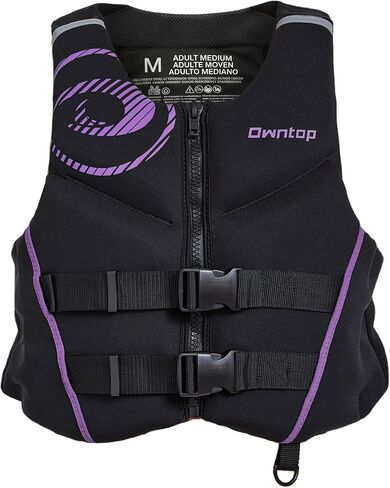 Owntop Neoprene Swim Vest Adult Kayak Vest for Men Women Swimming Jacket with Reflective Strips Water Sport Jackets for Canoeing, Kayaking, Paddleboarding in Saudi Arabia