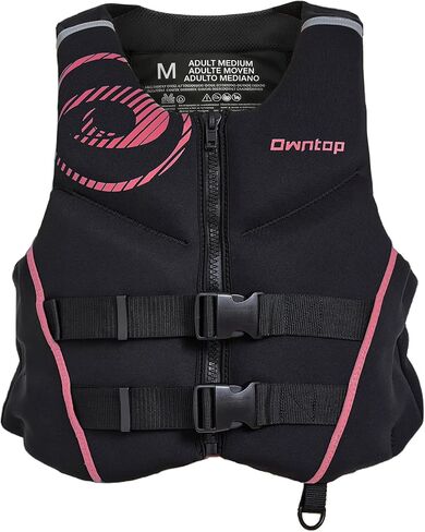 Owntop Neoprene Swim Vest Adult Kayak Vest for Men Women Swimming Jacket with Reflective Strips Water Sport Jackets for Canoeing, Kayaking, Paddleboarding in Saudi Arabia