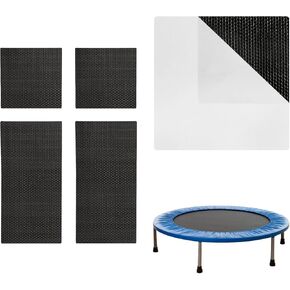 طقم إصلاح رقعة الترامبولين ذاتية اللصق من بيزانت، 2 مربع + 2 رقعة مستطيلة، ملحقات الترامبولين لإصلاح التمزقات أو الثقوب في سجادات الترامبولين in Kuwait