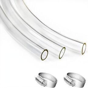 Clear Vinyl Tubing Flexible PVC Tubing, Hybrid PVC Hose, Lightweight Plastic Tube, by 5/8 Inch ID, 10-Feet Length in Kuwait