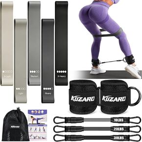 Ankle Resistance Bands with Cuffs, Resistance Bands Set for Working Out, Leg and Glute Exercise Bands – Home Gym Workout Equipment for Women, Booty Building, Pilates, Rehab, Physical Therapy in Saudi Arabia