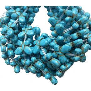 Blue Howlite Turquoise Butterfly Shape Beads 15x20mm 15.5" StrandL8 in Kuwait