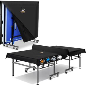 غطاء طاولة Zettum Ping Pong - غطاء تنس الطاولة مقاوم للماء وشديد التحمل، أغطية 600D لتنس الطاولة، أغطية طاولات داخلية وخارجية تناسب طاولات عالمية مقاس 9 × 5 أقدام قابلة للطي والطاولات المسطحة in Kuwait