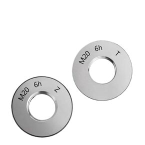 التسامح 6h 2 قطعة/مجموعة قياس حلقة الخيط تمرير وإيقاف M6-M60 الملعب 0.75(M56X0.75 6h) in Kuwait