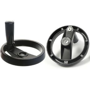 عجلة يد مجوفة قابلة للطي ثنائية الكلام مع مقبض كرنك قابل للطي، تجويف 10-20 مم، استبدال عجلة اليد للآلة الصناعية للمخرطة، آلة الطحن، مكبس الحفر والمطحنة (100 * 10 * 4 مم) in Kuwait