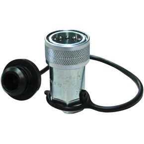 Hydraulic Quick Connect for Tractor, Female Coupler/Coupling Size 1/2" Thread 1/2" NPT Ag ISO 5675/ISO 7241-1 A Poppet Pioneer Style with Black dust Cap, .Dynamics. Brand in Saudi Arabia