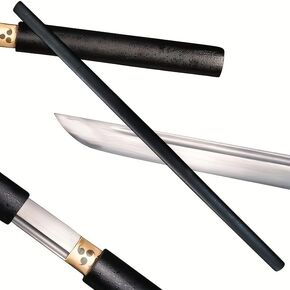 سيف الساموراي الياباني المصنوع يدويًا، من الفولاذ الكربوني 1095، كامل التانغ، مع غمد، للفنون القتالية والجمع والعرض in Kuwait