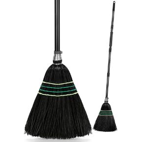 Heavy-Duty Outdoor Broom with Stiff Bristles, Outside Large Commercial Brooms with 60 Inch Long Handle for Sweeping Outdoor Garage Yard Patio Commercial Industrial in Kuwait