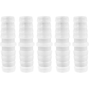 3/8" Barbed Hose Connector, 5-Pack Plastic Barb Fitting Adapter for Air, Water, Fuel Lines - Universal Tubing Mender for Aquarium, Water Pump, Irrigation Systems (3/8) in Saudi Arabia