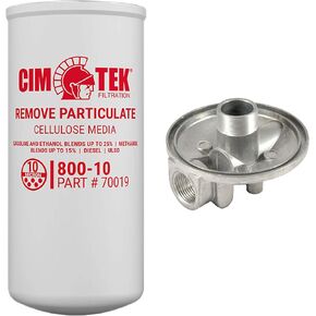 Cim-Tek 800-10 (70019) 10 Micron High-Volume(Up to 40GPM) Commercial Spin-on Filter and Cim-Tek 1" Inlet/Outlet 805(50109) Single Adaptor in Kuwait