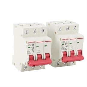 Dz47s-63 Small Circuit Breaker 3P/32a Household air Switch 63a Micro Switch C45 Breaking 10000 (Size : DZ47-63/3P 63A) in Saudi Arabia