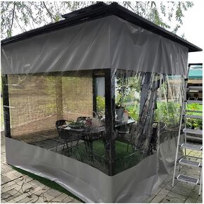 ستائر خليج الغسيل الصناعية - أغطية فينيل مخصصة وأبواب مقسمة شفافة للمرآب والمناطق الخارجية ومناطق العمل (4.5 × 2.5 م) - حلول متينة ومقاومة للماء وشديدة التحمل in Kuwait