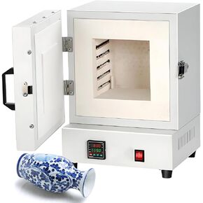 Jewelry Making Muffle Furnace,2000W 1150℃ Lab Electric Kiln,Metal Casting Melting Furnace,Pottery Glazing Burnout Oven,for DIY Projects in Kuwait