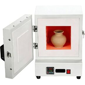 فرن مختبر السيراميك الكهربائي بقدرة 2000 واط، فرن صهر المعادن بدرجة حرارة 1150 درجة مئوية، تسخين بأربعة جوانب، لطب الأسنان وأعمال السيراميك ومعالجة المجوهرات in Kuwait