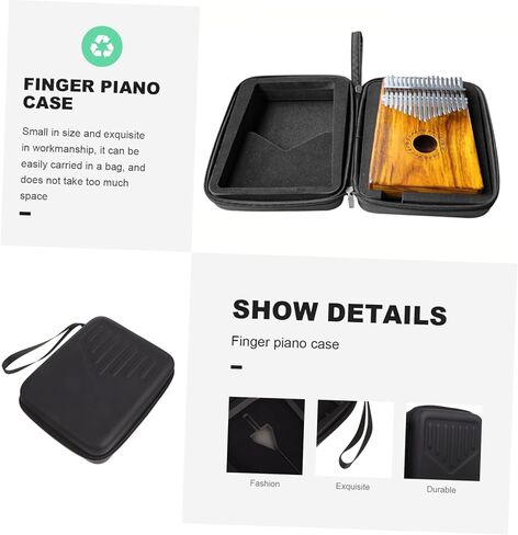 GALPADA Practical EVA Kalimba Bag Portable Thumb Piano Holder Adjustable Strap for Kalimba Storage and Most Thumb Pianos in Saudi Arabia