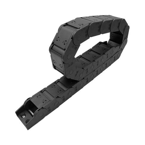 25x38mm 1 Meter Plastic Drag Chain Wire Carrier Cable Closed Open On Both Sides with End Connectors(R250) in Saudi Arabia