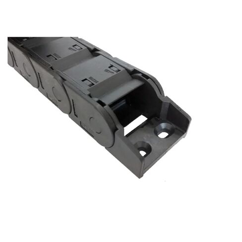 25x38mm 1 Meter Plastic Drag Chain Wire Carrier Cable Closed Open On Both Sides with End Connectors(R250) in Saudi Arabia