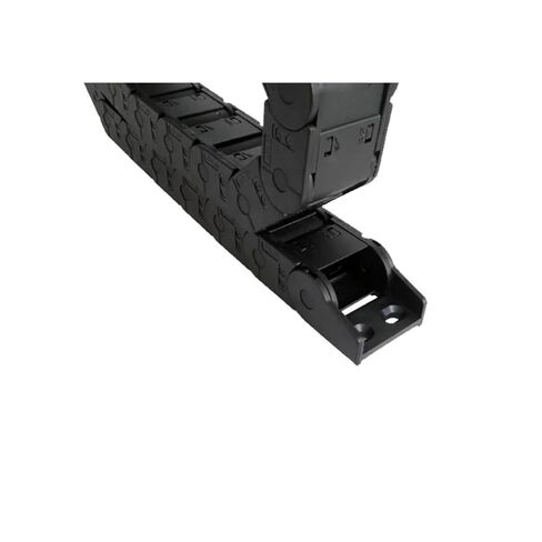 25x38mm 1 Meter Plastic Drag Chain Wire Carrier Cable Closed Open On Both Sides with End Connectors(R250) in Saudi Arabia