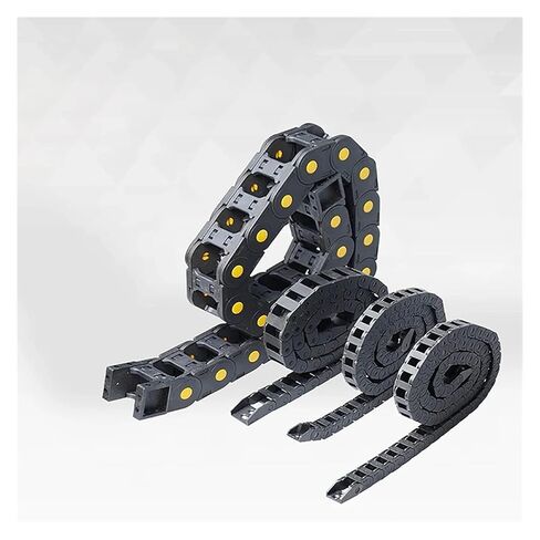 1M 20 25 Plastic Transmission Cable Chains Bridge Opened Drag Chain with End Connectors Machine Tools Wire Carrier(55mm,25x50 mm,Openable Bridge) in Kuwait