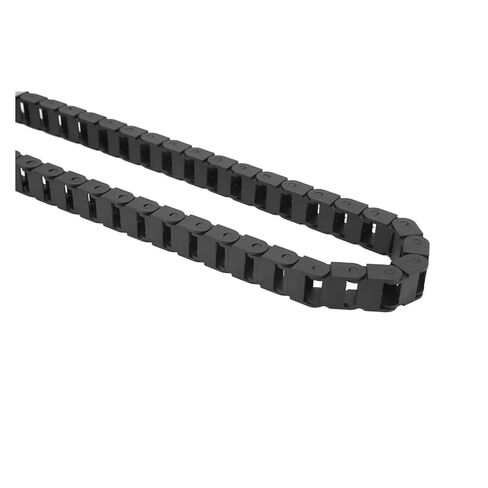 Temperature Black Nylon Cable Chain 10mm x 15mm(Inner H x Inner W) End Connectors Wire Carrier Drag Chain 1M in Saudi Arabia