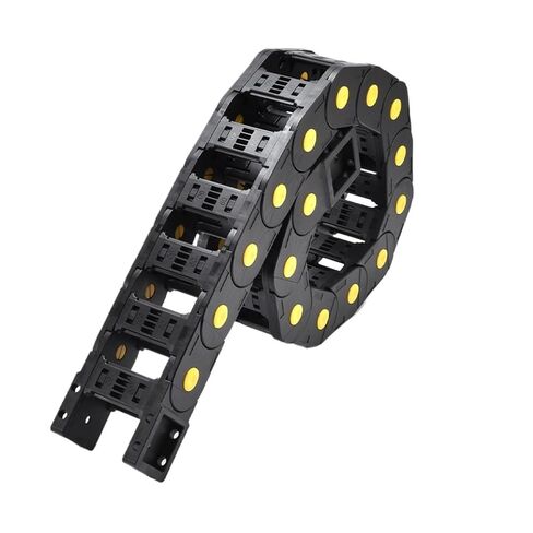 1M 20 25 Plastic Transmission Cable Chains Bridge Opened Drag Chain with End Connectors Machine Tools Wire Carrier(55mm,25x25mm,Openable Bridge) in Kuwait