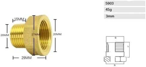 سمكا 1/2 "ذكر أنثى 45 90 درجة الكوع الاتحاد المحملة تركيب الأنابيب النحاسية المستقيمة موصل الحلمة المقرنة غاز الماء 1 قطعة (1l2 FM مستقيم) in Kuwait