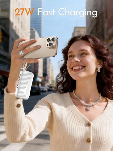 شاحن محمول مع قابس كابل وجدار AC مدمج ، 10000 مللي أمبير في الساعة ضفة طاقة بطارية خارجي ، عرض LED 4 مخرجات 2 مدخلات ، حزمة بطارية شاحن هاتف Travel For iPhone 16 15 14 13 Samsung iPad in Kuwait