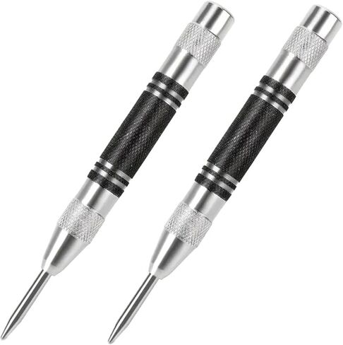 Center Positioning Punch 2pcs Automatic Center Punch General Automatic Center Punch Metal Drill Tool Center Hole Punch Super Strong Alloy(Mixed) in Saudi Arabia