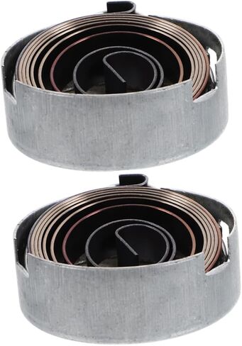 POPETPOP 2Pcs Quill Feed Return Coil Spring Assembly for Drill Press Chromeplate Coil Spring with Spring Cover for Enhanced Precision and Stability Easy Installation Compatible in Saudi Arabia