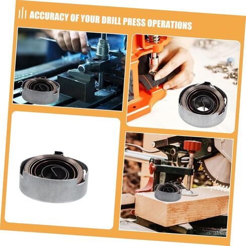 POPETPOP 2Pcs Quill Feed Return Coil Spring Assembly for Drill Press Chromeplate Coil Spring with Spring Cover for Enhanced Precision and Stability Easy Installation Compatible in Saudi Arabia
